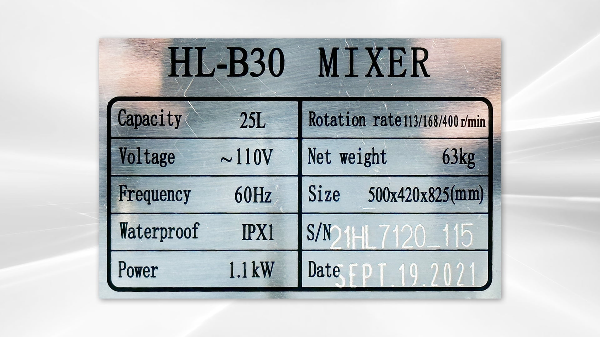 30 Qt Gear Driven Commercial Planetary Mixer NSF HL-B30small