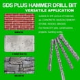 thumbnail image 5 of Max-Craft SDS-Plus Drill Bit Set, 5/32" x 6" Carbide Tip, SDS+Rotary Hammer Drill Bit Masonry Drill For Stone, Bricks, Cement, Concrete in Construction Works-60Pcs, 5 of 5