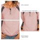 thumbnail image 5 of Camisas de manga larga para mujer con botones casuales y estilo túnica para uso diario, 5 of 6