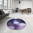 thumbnail image 4 of Ahgly Tapis d'Intérieur Lavable en Machine Carré Transitionnel Moyen Violet, 6 Pieds Carré, 4 of 7