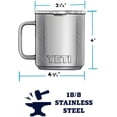 thumbnail image 2 of YETI Rambler 10 oz Taza apilable, aislada al vacio, acero in YETI YETI, 2 of 2
