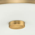 thumbnail image 6 of Gilliam Collection Three-Light Vintage Brass New Traditional Flush Mount, 6 of 9