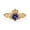 Sterling Silver, variant on Heart Cut Iolite & Round Diamond Heart Crown Claddagh Ring, 925 Sterling Silver Yellow Gold Plated Promise Ring, HandmadeJewelry, Gift For Her