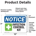 thumbnail image 2 of (2 Pack) Infection Control Kit Sign, 2 of 7