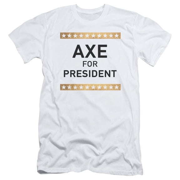 Billions Axe For President Adult 30/1 T-Shirt White