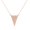 Rose Gold, variant on Triangle Mirage Pendant Necklace 18K Rose Gold over 925 Sterling Silver | Everyday Jewelry for Women, Birthday Gift for Her