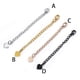 thumbnail image 3 of Guardurnaity Cadena de cola de extensión, collar de acero inoxidable, pulsera, fabricación de joyas para el cuerpo, broche, extensor, bolso hecho a mano Ropa, zapatos y accesorios Miscelánea Negro Guardurnaity AP015725-04, 3 of 6