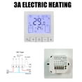 thumbnail image 2 of Riwcyla Smart Thermostat for Home WiFi Voice App Programmable Temperature Control IP20 Protection 24H Timed On/Off Digital Thermostat for 3A Water Underfloor Heating Compatible with Home, 2 of 6
