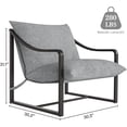 thumbnail image 2 of 1PC Fabric Large Lazy Chair for Living Room Accent Reading Chair Cozy Lounge Chair, 2 of 7