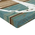 thumbnail image 2 of Ambesonne Anchor Fitted Sheet, Grunge Marine Wooden Plank, Twin XL Size, Multicolor, 2 of 3