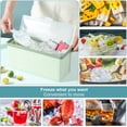 thumbnail image 3 of Ice Cube Trays with Lid and Bin, 3 Pack Plastic Ice Cube Tray Molds, 63 Mini Ice Cube Maker for Freezer, Ice Cube Bucket with Locking Lid and Scoop, 3 of 5