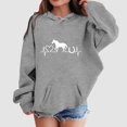 thumbnail image 2 of Zshosam Hoodies for Teens Girls Trendy Girls Tops Kids Hoodies Cute Shirts Long Sleeve Casual Pullover Fashion Sweatshirts Size 5T 6T,(Grey 5-6 Years), 2 of 4