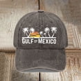 thumbnail image 2 of HNMKIU Tree Print Classic Adjustable Unisex Casual Denim Baseball Hat 03_Coffee,One Size, 2 of 6