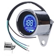thumbnail image 1 of MPH Speedometer, Retro  Style Speedometer Waterproof High Accuracy with LED Indicator for Motorbike for Motorcycle Modification, 1 of 8