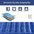 thumbnail image 4 of Aship 5.5" Thick Double Sleeping Pad, Inflatable Double Sleeping Mat Camping with Foot Pump & Pillow, 800 lbs Camping Mattress for Backpacking, Hiking, Traveling, Tent, 40D Nylon + TPU Coating, Blue, 4 of 9