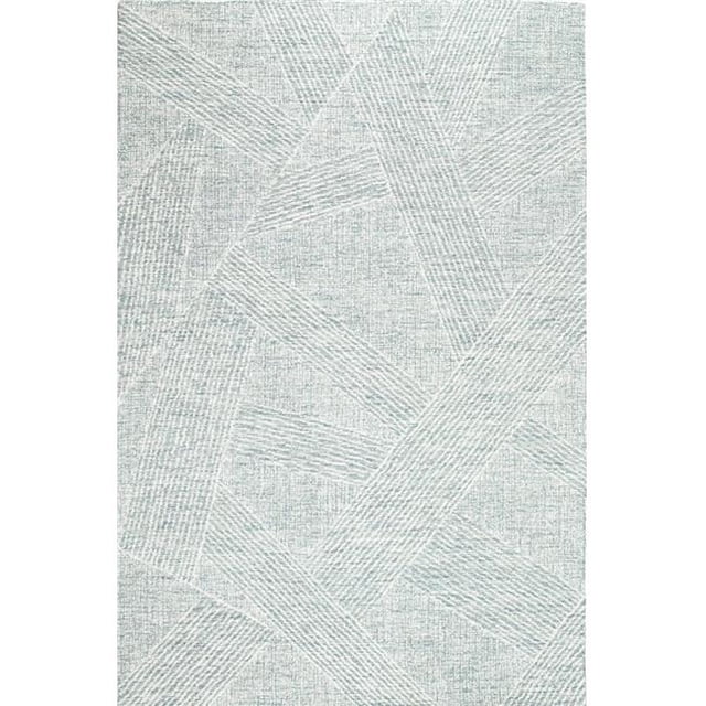 Bashian R131-TE-76X96-AL120 7 ft. 6 in. x 9 ft. 6 in. Valencia Transitional 100 Percent Wool Hand Tufted Area Rug, Teal