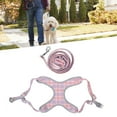 thumbnail image 4 of Pet Adjustable Harness Leash, Leash Set Widely  Pet Chest Collar Strap  Durability Pet Harness Leash Set Pet Reflective Training  For Home For Man Rose Red XXS, 4 of 8