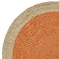 thumbnail image 4 of SAFAVIEH Natural Fiber Cebrail Braided Jute Area Rug, Orange/Natural, 3' x 3' Round, 4 of 6
