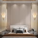 thumbnail image 4 of Aplique de Pared LED Moderno, Lámpara de Luz Blanca Cálida para Lámpara de Pared para Dormitorio, , Escaleras, Baño, Interior, a - De Oro dorado Sunnimix Aplique de pared, 4 of 7