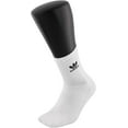 thumbnail image 6 of Adidas Trefoil Cushioned Crew Boys Socks, Black/White, 6 Pairs, 6 of 6