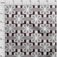 thumbnail image 2 of oneOone Cotton Silk Fabric Geometric Kasuri Printed Fabric 1 Yard 42 Inch Wide, 2 of 4