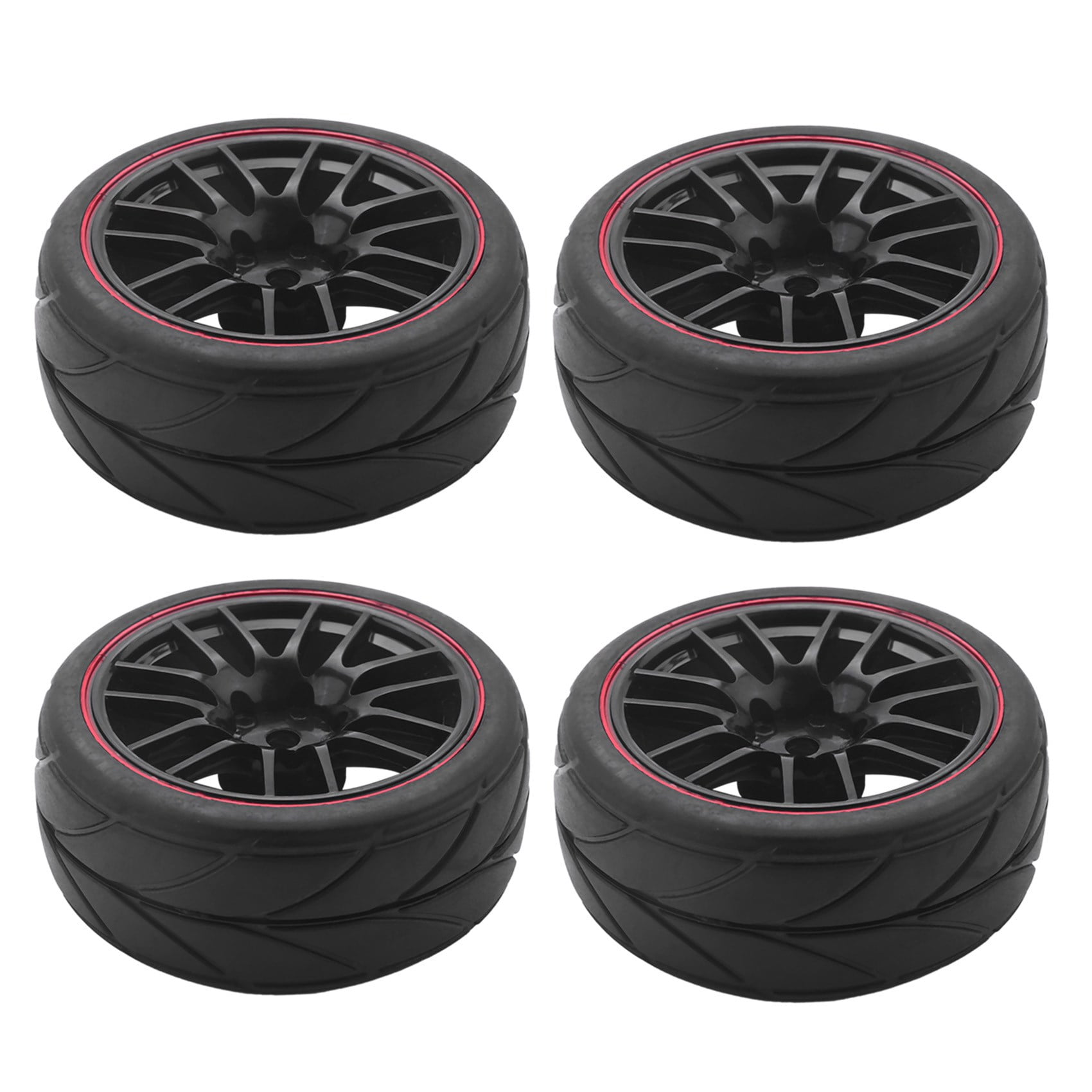 4pcs New RC 1/10 Alloy Rims Wheels for On Road Drift Touring Car tires set parts 