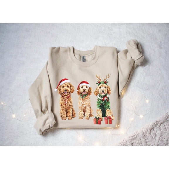 Winter Goldendoodle Shirt, Winter Dog Shirt, Doodle Mom Shirt, Goldendoodle Mom Tee, Dog Lover, Golden Doodle, Dog Mom Shirt240 Tshirt All Size S-5XL