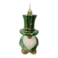 thumbnail image 2 of St Patrick Day Decorations, Irish Gnome Ornament with Green Hat, 4" Hanging Leprechaun Figurine for Tree Table Shelf Door Wall Home Decor Party Easter Decor A, 2 of 7