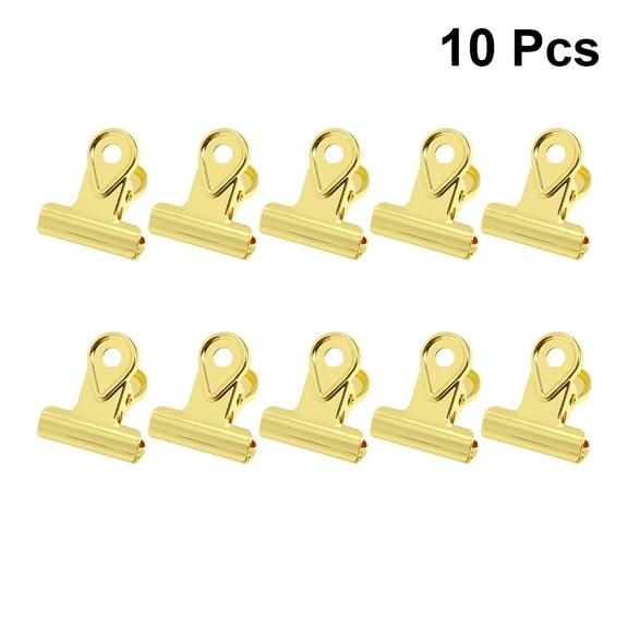 FESTFENDS Stainless Steel Binder Clips Office Workers Artists 10Pcs 1x0.8x0.6in