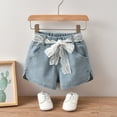 thumbnail image 2 of Cathalem Girls High Waisted Shorts Bermuda Spring or Summer Shorts,Blue 120, 2 of 5