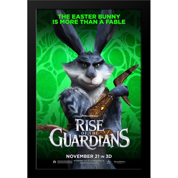 Rise of the Guardians 28x38 Large Black Wood Framed Movie Poster Art