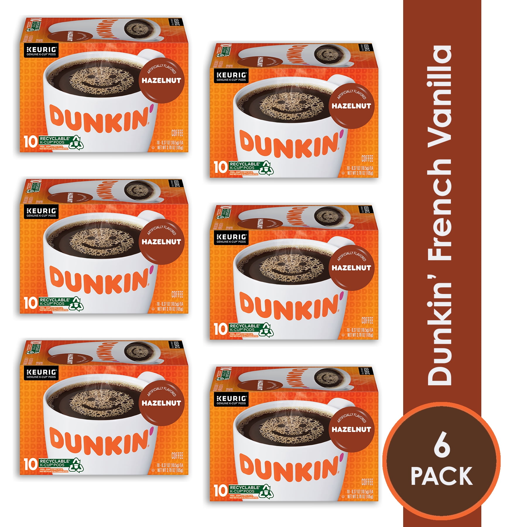 Dunkin' Hazelnut KCup Pods, 60 Count