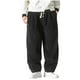 thumbnail image 2 of Pantalones largos de moda para hombre, casuales, de color sólido, de pana, con bolsillos y cuerda elástica, pantalones casuales para hombre., 2 of 4