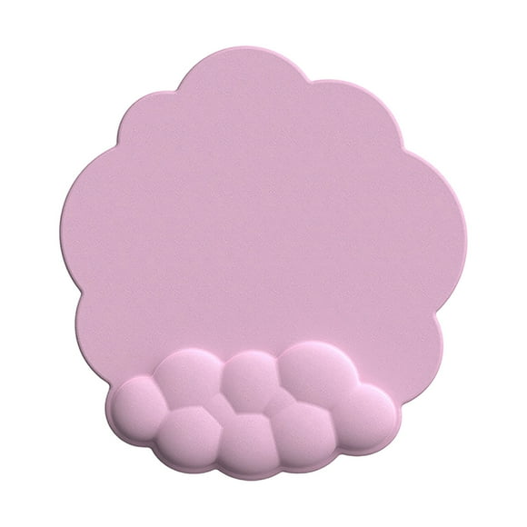 GHSOHS Alfombrilla de Mouse Ergonómica con Soporte para Muñeca, Almohadilla de Muñeca con Forma de Nube Linda, Reposamuñecas de Algodón con Memoria para Teclado, Alfombrilla de Muñeca
