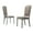 Gray#6, variant on Dining Chairs Leviton Solid Wood Tufted Asons Dining Chair, Set of 2, Tan,Fabric Dining Chairs