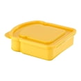 thumbnail image 4 of Caja de sándwich de pan tostado, lonchera bento, soporte reutilizable, portátil con tapa, golosina Amarillo, 4 of 9