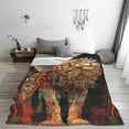 thumbnail image 5 of Cauagu Majestic Cosmic Lion Pattern Flannel Bed Blankets,Fleece Blanket Comfortable Air Conditioning Blanket for Sofa Bed Travel Couch & Living Room -40"x30", 5 of 8