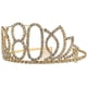 thumbnail image 3 of Tiaras de cristal para 21 cumpleaños de princesa, corona de reina con diamantes de imitación, diadema, coronas de despedida de soltera con peines para el pelo dorados, 3 of 3