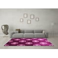 thumbnail image 3 of Ahgly Company Indoor Round Oriental Pink Industrial Area Rugs, 3' Round, 3 of 4