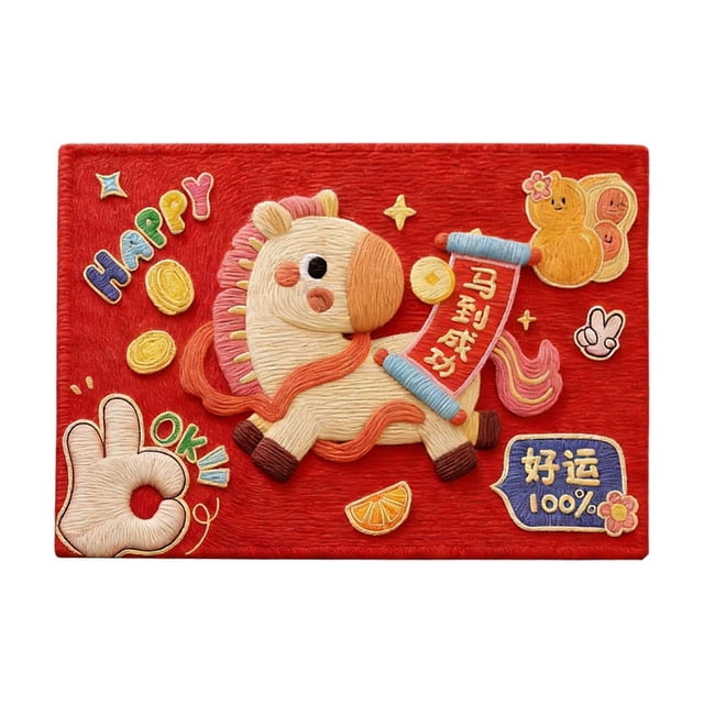 Yhmxh Alfombrillas de baño para baño Alfombra de baño Felpudo rojo de Año Nuevo para entrada, diseño de caballito, de tierra de diatomeas, antideslizante, absorbente de agua Decoración del baño