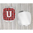 thumbnail image 4 of Letter U Football Cardinal and White Compact Mirror CJ1082-USCM, 4 of 4