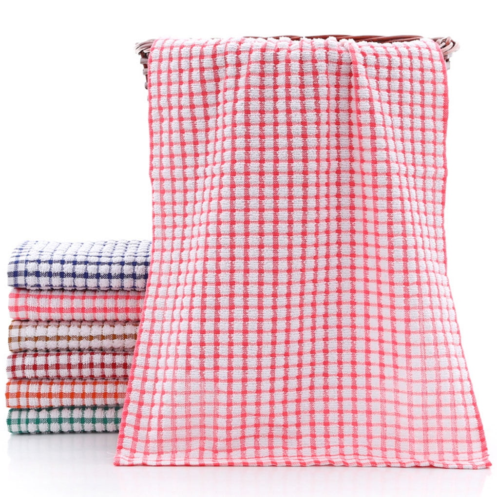 TureClos Dish Cloth Cotton Quick Dry Kitchen Towel Absorbent Cleaning