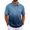 Dark Blue, variant on KLHDSF Men's Polo Shirts Short Sleeve Gradient Color Gym Workout Golf T-Shirt Casual Fashion V Neck Button Down Tops 2026 Beige L