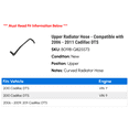 thumbnail image 2 of Upper Radiator Hose - Compatible with 2006 - 2011 Cadillac DTS 2007 2008 2009 2010, 2 of 2