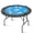 GREEN, variant on 47" Round 8-Player Foldable Poker Table, Texas Hold'em Blackjack Table, Blue, Steel Legs & Deep Cup Holders
