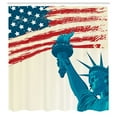 thumbnail image 3 of Ambesonne American Flag Shower Curtain, Liberty, 69"Wx84"L, Multicolor, 3 of 5