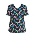 thumbnail image 4 of Scrubstar Women's Blissful Flutters V-Neck&nbsp;Scrub Top, 4 of 7