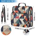 thumbnail image 2 of FORMRS Zipper Binder with Shoulder Strap 2-inch Ring 500 Sheet Capacity File Bag, Geometric Pattern, 2 of 5