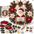 thumbnail image 2 of DIY Christmas Wreath Assembly Kit,3D Fabric Poke Wreath Craft Set for Adults,Beginners,Handmade Holiday Door Wall Decor,12.6 Inch(Santa), 2 of 6