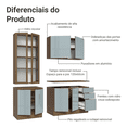 thumbnail image 5 of Cocina Integral Completa Armario de Vidrio Madesa Lux MG 02, 5 of 5